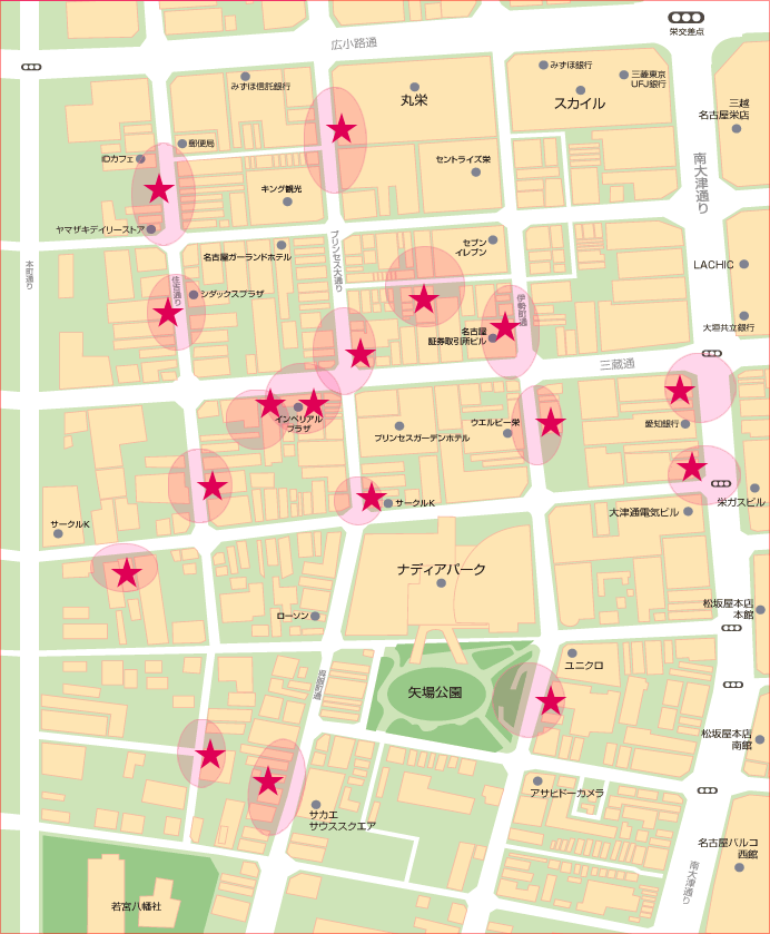 設置エリアマップ